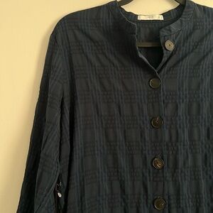 Mango suit plaid button down dress